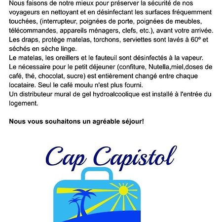 Cap Capistol Studio Avec Terrasse, Vue Port Agde Exterior foto