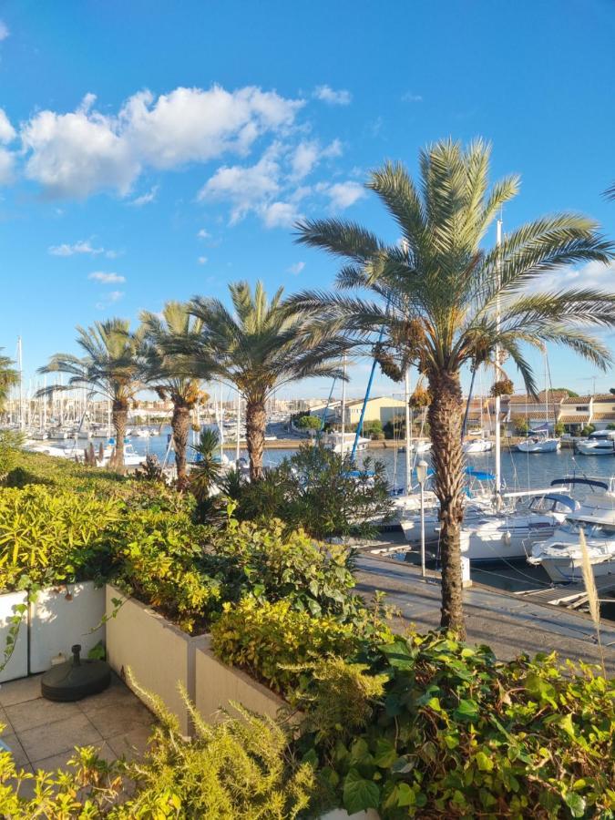 Cap Capistol Studio Avec Terrasse, Vue Port Agde Exterior foto
