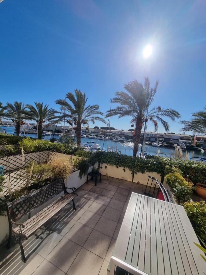 Cap Capistol Studio Avec Terrasse, Vue Port Agde Exterior foto